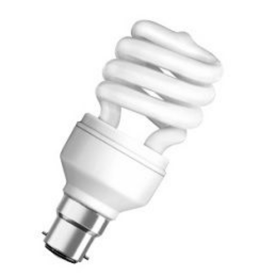 Picture of LEDVANCE DuluxStar 13W Cool White BC Mini Twist Compact Fluorescent Lamps (2 Pack)