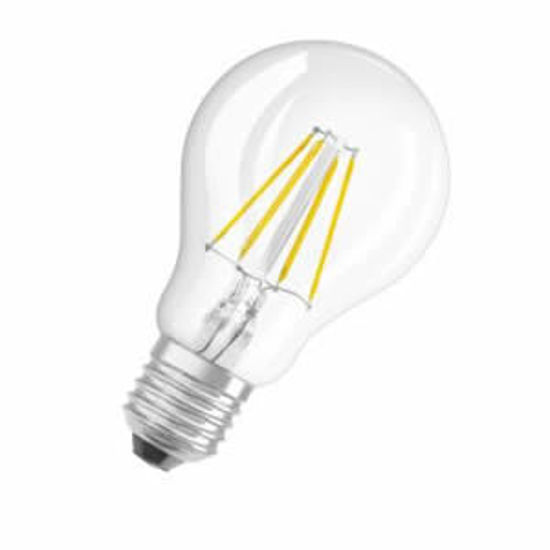 Picture of Osram LED Classic A GLS Shape Filament 4W E27 Cool White Clear Globes (Sold as 10)