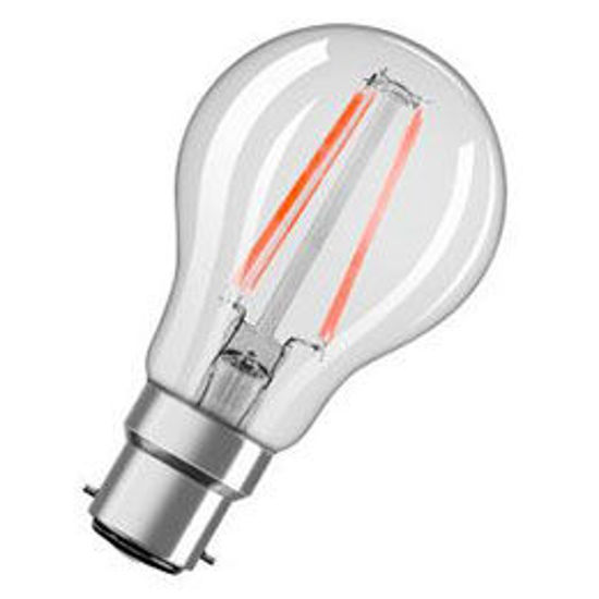 Picture of Osram LED Classic A GLS Shape Filament 8W B22D Warm White Clear Globes (Sold as 10)