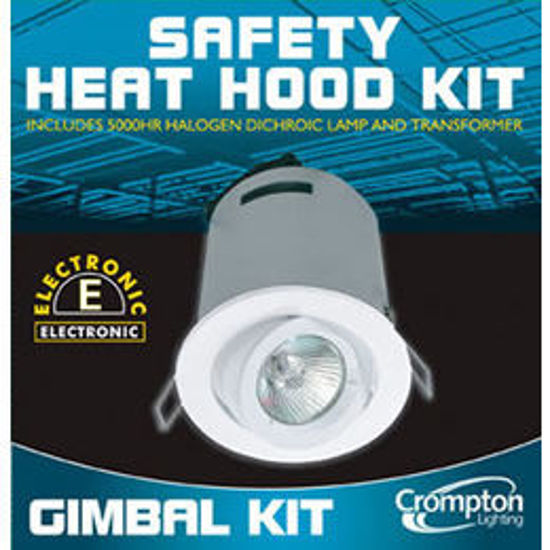 Picture of Aluminium Safety Heat Hood Gimbal Low Voltage Downlight Kit