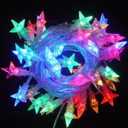 Picture of Multi Colour LED String Light Set with Star Cover (20 meters)