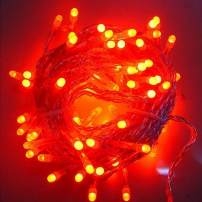 Picture of Frosted Red LED String Lights (10m) - Vibrant Christmas & Holiday Decor