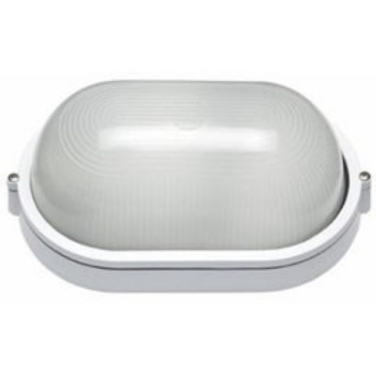 Picture of EX7200BS Carlton Large Oval Plain Incandescent Bunker (Silver colour)