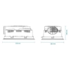 Picture of Martec Aspire II Bathroom Heater and Exhaust Fan with 20W Tricolour LED Light
