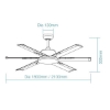 Picture of Martec Albatross 1800mm (72") | 2100mm (84") DC Remote Controlled Ceiling Fan