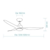 Picture of Martec Avoca 1220mm (48") | 1320mm (52") Smart WiFi DC Ceiling Fan with Variable Dim 20W CCT LED Light