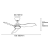 Picture of Martec Daytona DC 1320mm (52″) Smart Ceiling Fan with WIFI Remote Control + LED Light Matt Black