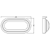Picture of LEDVANCE 20W IP65 Oval LED Bulkhead (Sold as 10)