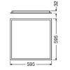 Picture of LEDVANCE Panel Pro 0606 33/20W UGR19 S3 TRI