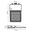 Picture of LEDVANCE AREASTER Multi-Watt LED Flood Light: 150W/100W/75W, IP66, 5000K