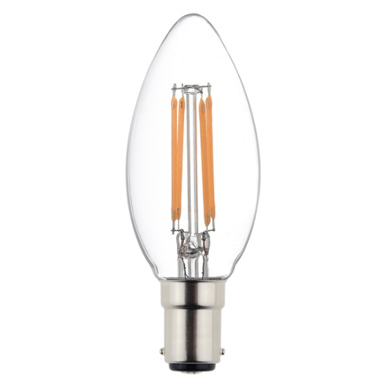 Picture of LEDVANCE LED Value Classic B Filament 4W 2700K B15d GEN2 LED Lamp (Sold as 10)
