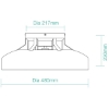 Picture of Martec Fantom DC Bladeless Smart Ceiling Fan with WiFi & CCT LED Light White Colour
