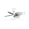 Picture of Martec Kingston DC 1260mm (50") Smart Wi-Fi Ceiling Fan with Dimmable 24W CCT LED Light