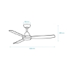 Picture of Martec Legend DC 1220mm (48") Ceiling Fan with 23W DC Motor & 3-Speed Wall Control