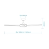 Picture of Martec Proton DC 1220mm (48"), 1320mm (52") Ceiling Fan Quiet 36W DC Motor for Indoor/Outdoor Use