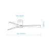 Picture of Martec Metro DC 1320mm (52") Smart Wi-Fi Fan with Low Profile Design, 16W Dimmable LED Light