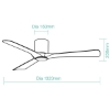 Picture of Martec Fresno DC 1320mm (52") Smart Ceiling Fan with WiFi Remote Control and Dimmable LED Light