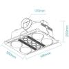 Picture of Martec Profile Plus 4 3-in-1 Bathroom Heater with 4 Heat Lamps and Exhaust Fan, GU10 LED Lights