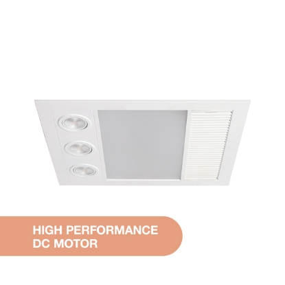 Picture of Martec Linux Mini DC 3-in-1 Bathroom Heater and Exhaust Fan with GU10 Tricolour LED Light