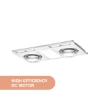 Picture of Martec Profile Panel DC 2 3-in-1 High Performance Heater Fan Exhaust with 12W Tricolour LED Light