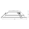 Picture of LEDVANCE Ultra Commercial Downlight 12W 195mm TRI Colour Dim (Sold As 2)