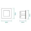 Picture of Martec Aspen Recessed 3W Tricolour LED White colour Step Light (Sold as 5)