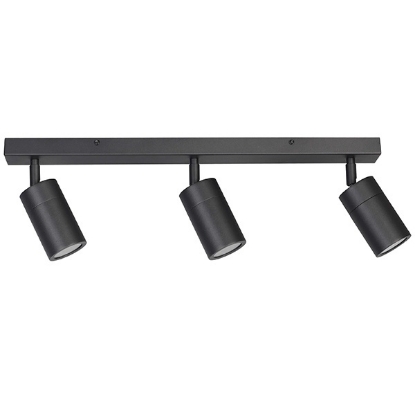 Picture of Martec Crest IP65 3 Heads GU10 10W Surface Mount Spotlight Matt Black Finish (Sold as 4)