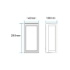 Picture of Martec Crew 12W Tricolour LED Wall Light Matt Black Finish (Sold as 4)