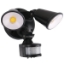 Picture of Martec Defender Double Spot 2x 10W Tricolour LED Security Light with Sensor Matt Black Finish (Sold as 4)