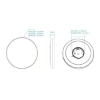 Picture of Martec Wafer 250mm 16W LED CCT Dimmable IP54 Ceiling Light (Sold as 4)