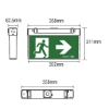 Picture of Martec 3W 6000K LED Emergency Exit Light Ceiling Mount (Sold as 2)