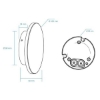 Picture of Martec Torino 6W Tricolour LED Wall Light Matt Black Finish (Sold as 2)