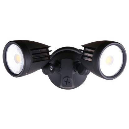 Picture of Martec Fortress II 30W Tricolour LED Security Light Double Matt Black Finish (Sold as 3)