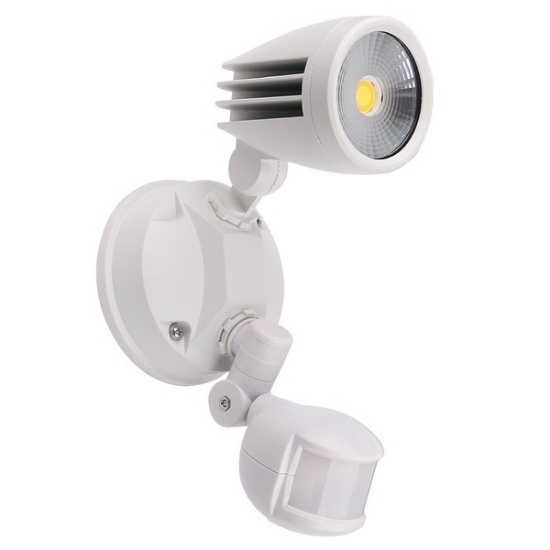 Picture of Martec Fortress II 15W Tricolour LED Security Light with PIR Sensor White colour (Sold as 4)