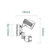 Picture of Martec Fortress II 15W Tricolour LED Security Light with PIR Sensor White colour (Sold as 4)