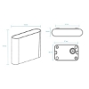 Picture of Martec Integra 10W Tricolour LED Up/Down Wall Light White colour (Sold as 4)
