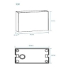 Picture of Martec Modus 10W Tricolour LED Up/Down Wall Light Matt Black Finish (Sold as 2)