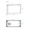 Picture of Martec Modus 10W Tricolour LED Wall Light Matt White Colour (Sold as 2)