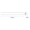 Picture of Martec Pilot 40W 1200mm Tricolour LED Batten White finish (Sold as 2)