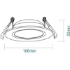 Picture of Martec Prime 10W Tricolour LED Downlight White Finish (Sold as 6)