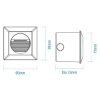 Picture of Martec Quattro Recessed Tricolour LED Step Light Matt White Finish (Sold as 4)