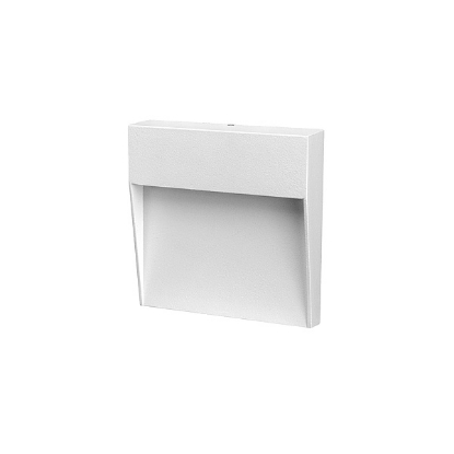 Picture of Martec Regis Surface Mount 4W Tricolour LED Step Light Matt White Finish (Sold as 4)