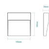 Picture of Martec Regis Surface Mount 4W Tricolour LED Step Light Matt White Finish (Sold as 4)