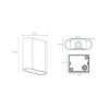 Picture of Martec Sorrento Tricolour 10W LED Exterior Wall Light Matt White Finish (Sold as 2)