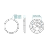 Picture of Martec Spectra LED 45W Tricolour 500mm Dimmable Ceiling Light (Sold as 2)